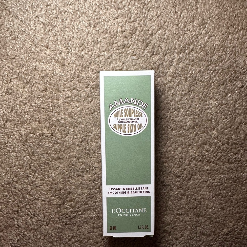 L'OCCITANE Amande Skin Oil with Green and White Packaging